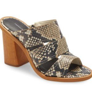 Block Heel Slide Sandal